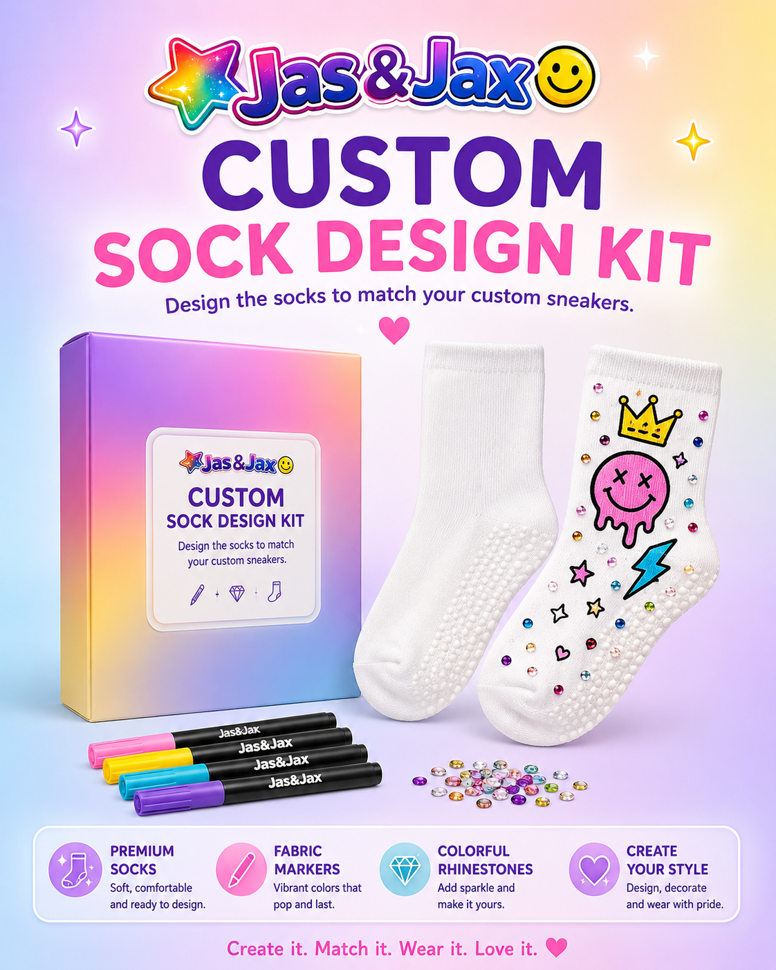Jas N Jax Custom Sock Kit