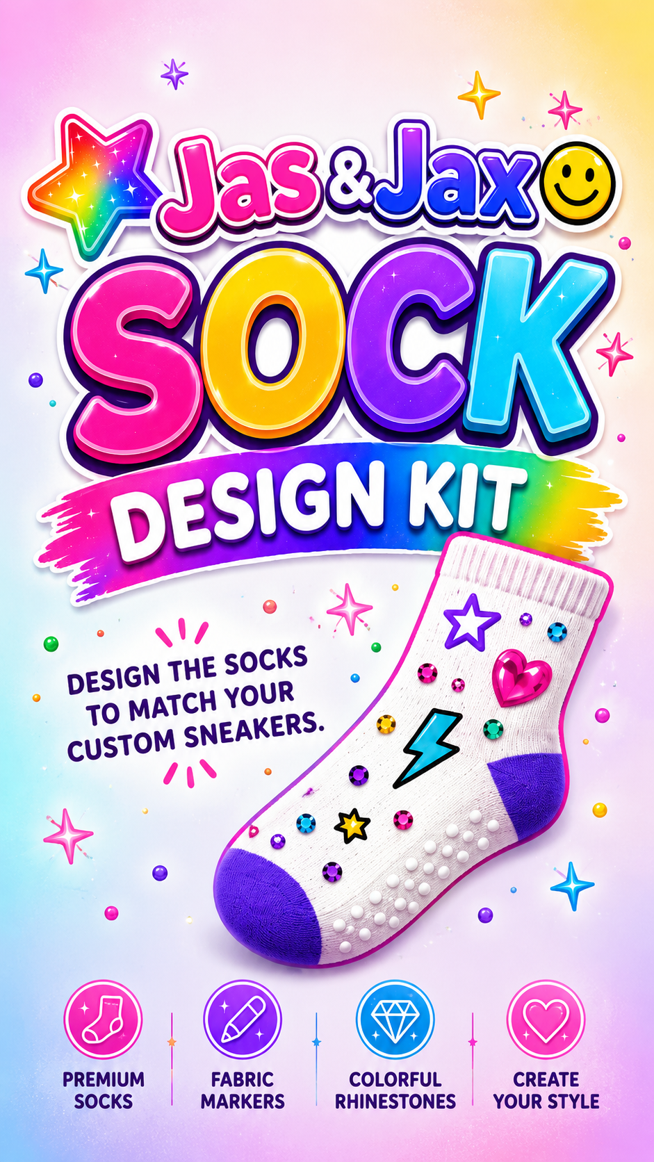Jas N Jax Custom Sock Kit